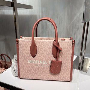 Michael Kors Crossbody Messenger Handbag Purse Shopper Small Bag DK Powder Blush